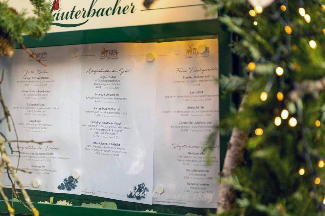 Hotel Restaurant Goldener Hirsch Donauwörth Extérieur photo